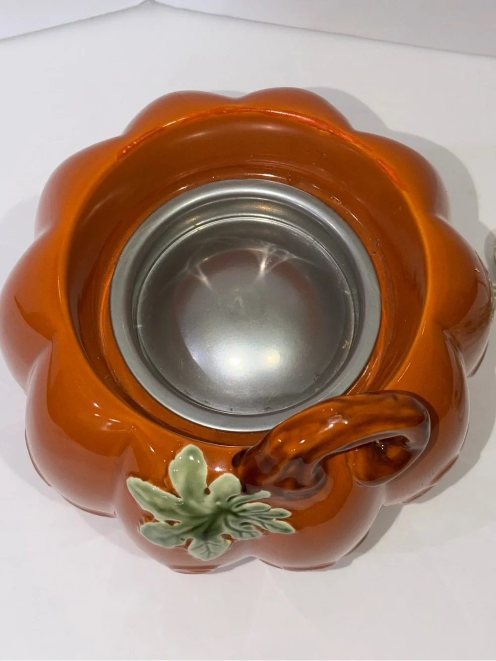 Yankee Candle Scenterpiece Ceramic Pumpkin Electric Wax Warmer EUC